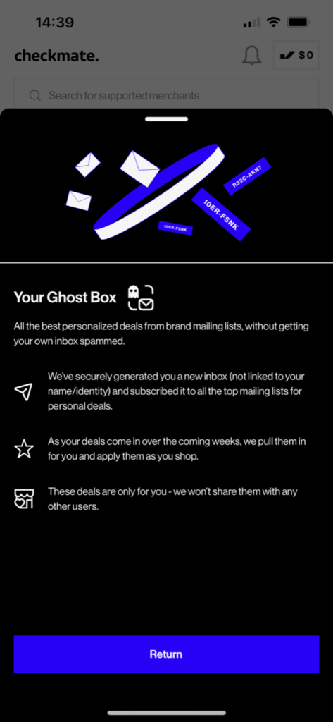 Ghost inbox from checkmate