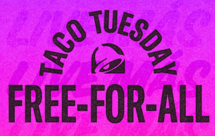 Free Tacos from Taco Bell Every Tueday