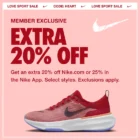 Nike Love Sports Sale Extra 25% Off