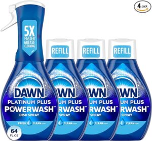 Dawn Platinum Powerwash Dish Spray Bundle (1 Starter Kit + 3 Refills) Deal